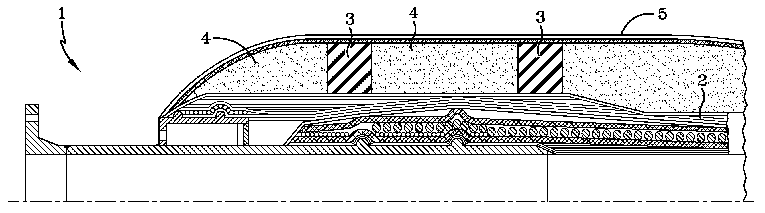 Compression resistant floating hose for reeling applications