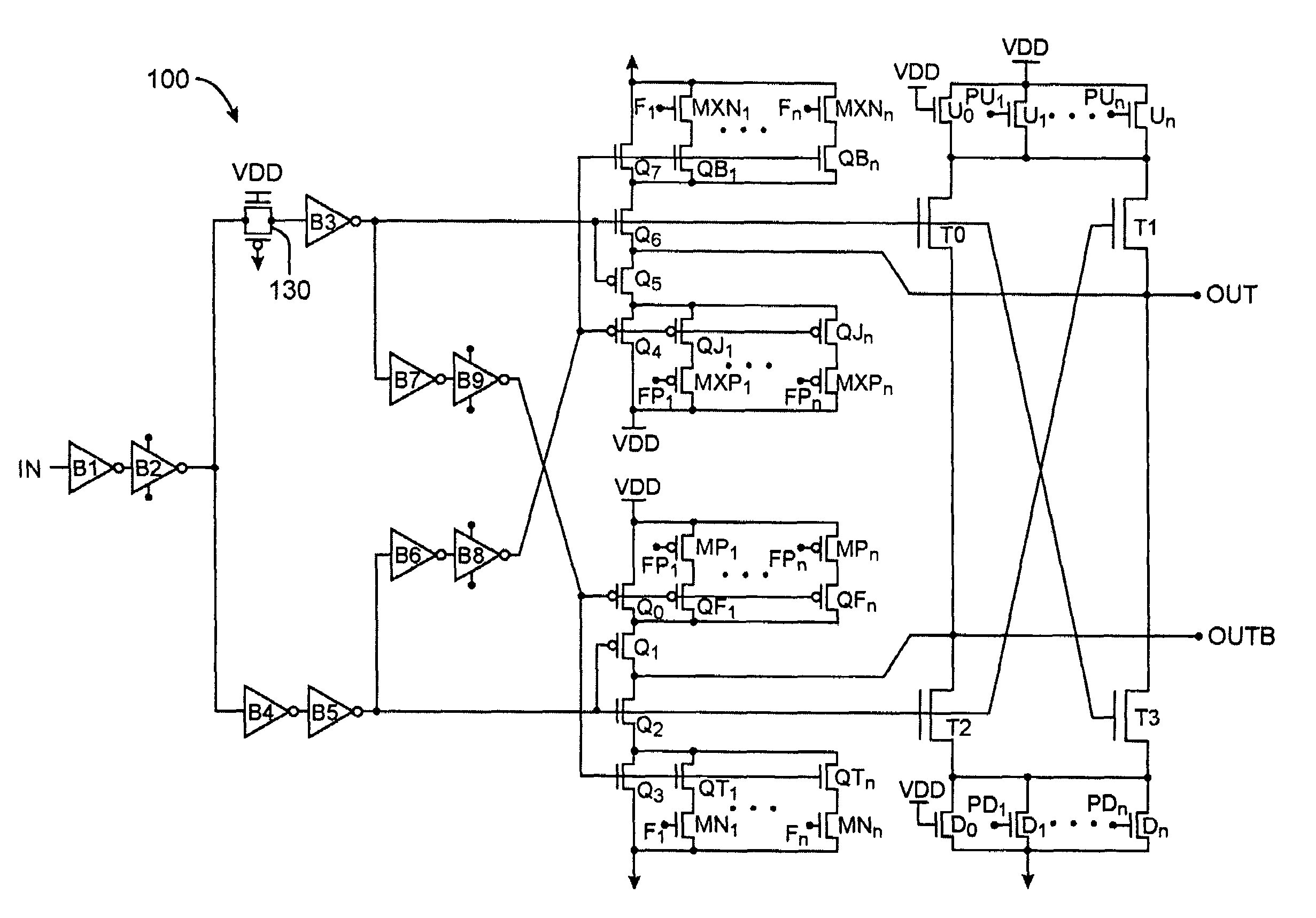 Universally programmable output buffer