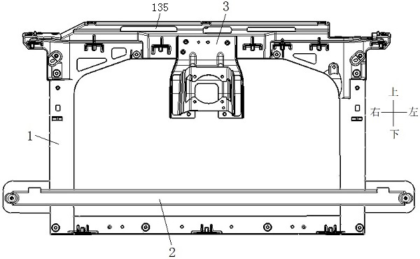 Magnesium alloy front end frame assembly beneficial to pedestrian protection and vehicle