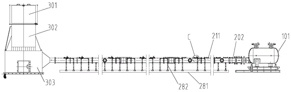 Coal and gas outburst dynamic effect simulation experiment device