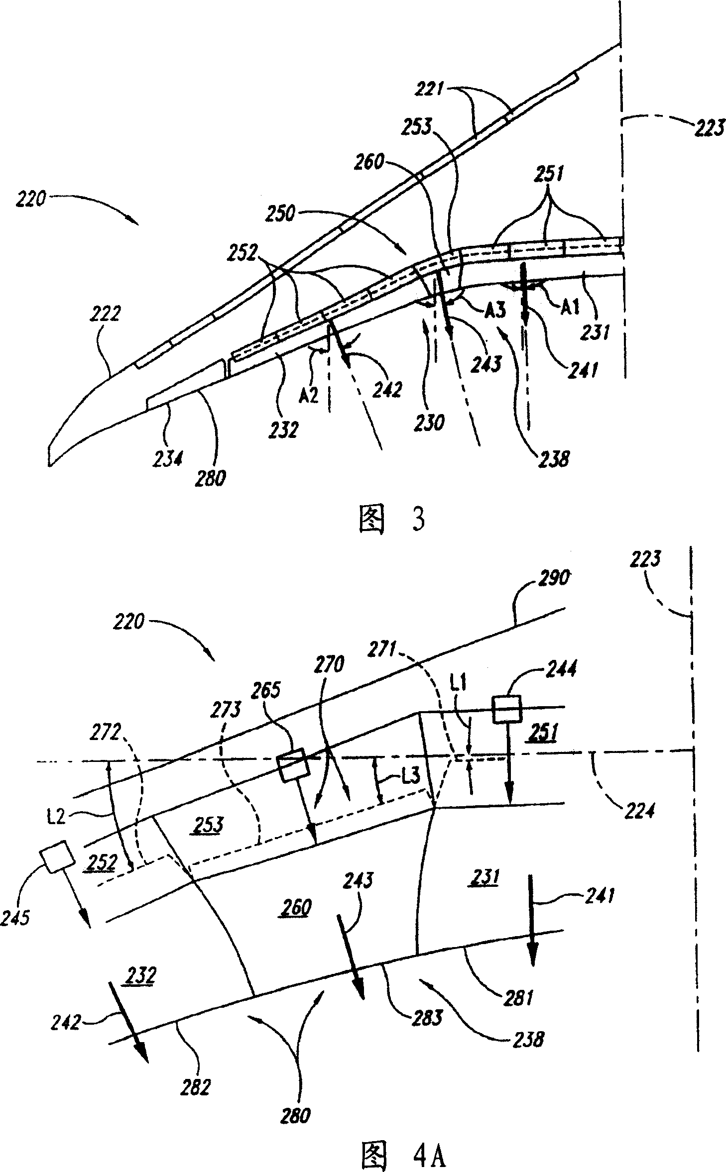 Aircraft trailing edge devices, including devices having forwardly positioned hinge lines, and associated methods