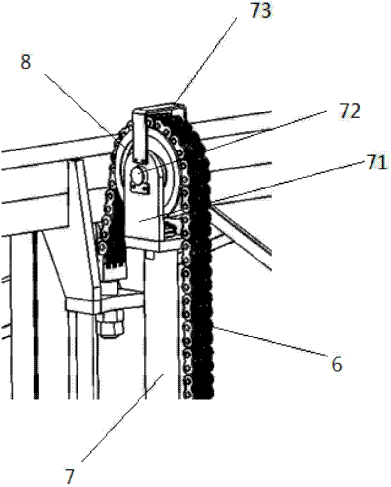 Lifting mechanism for cantilever-type mechanical garage