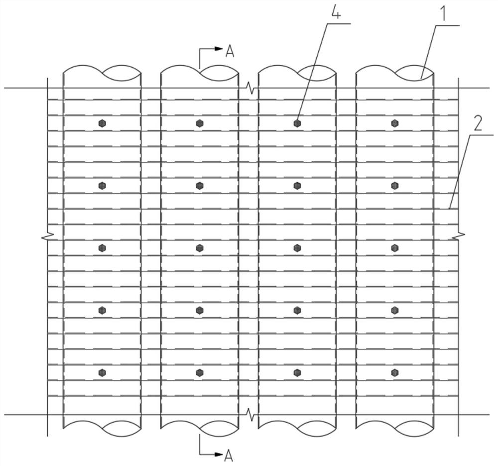 A prefabricated circular steel bundle corrugated plate composite wall-column-beam structural system