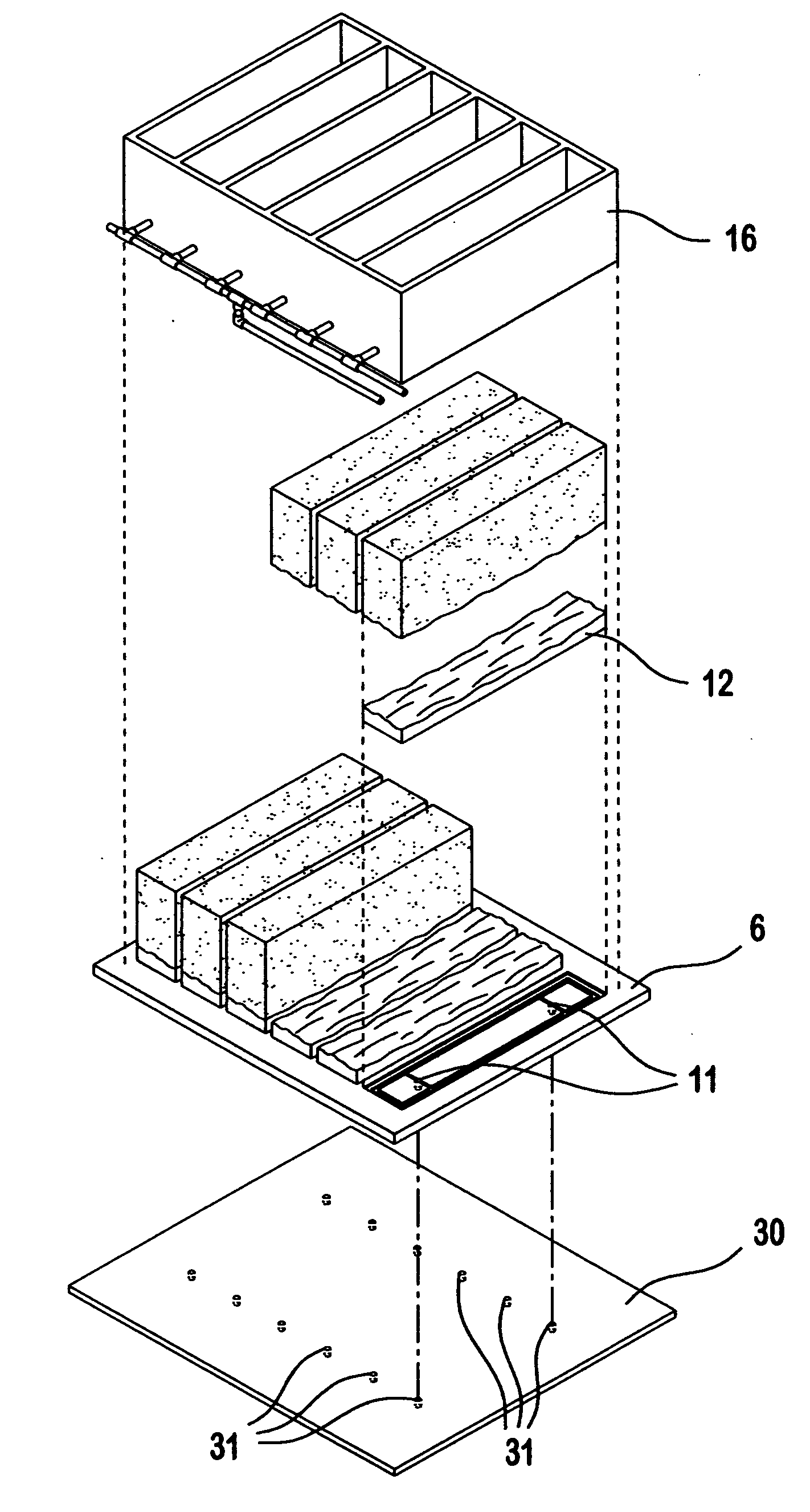 Concrete block making machine and method