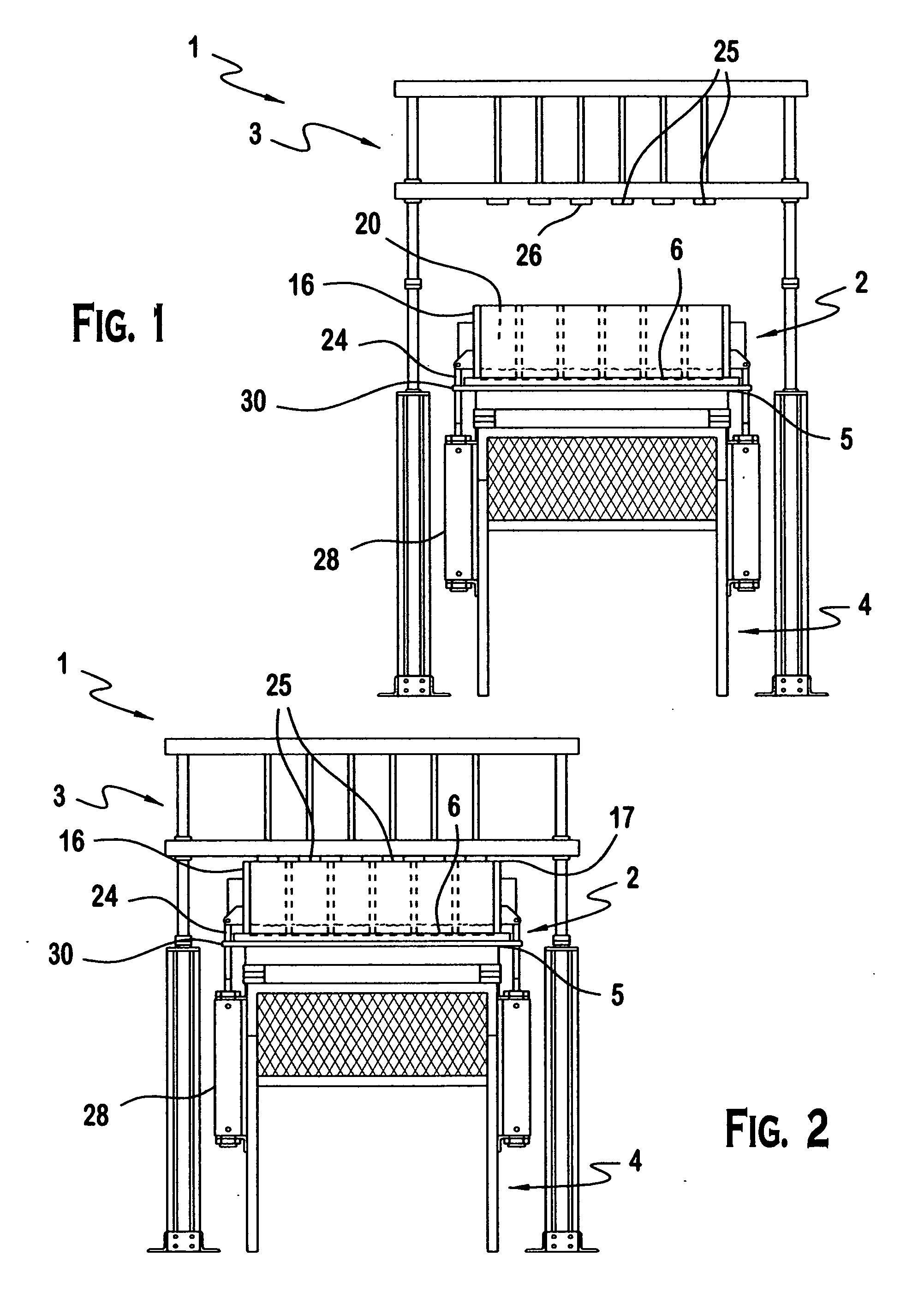 Concrete block making machine and method