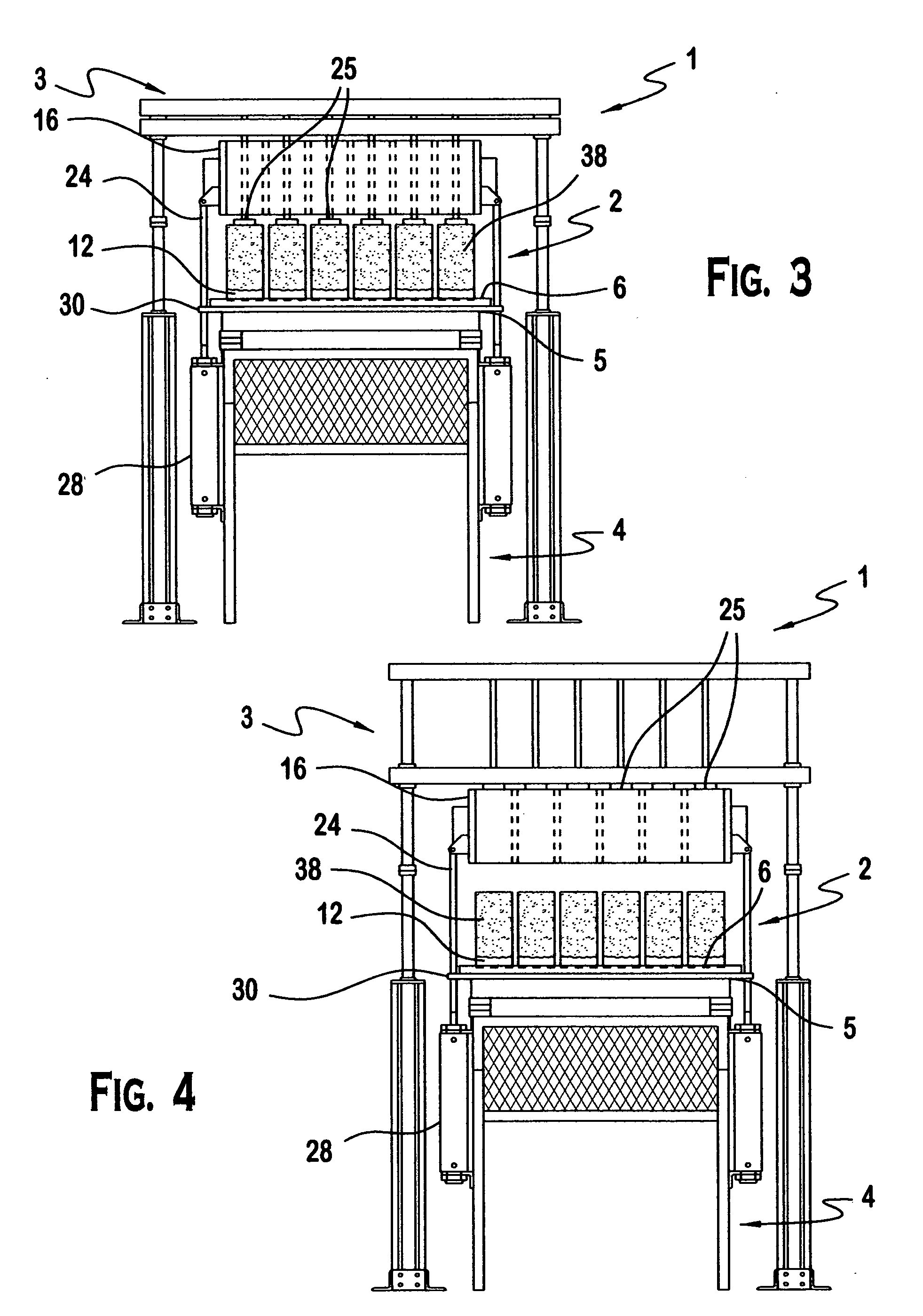 Concrete block making machine and method