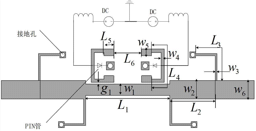 Band gap reconfigurable micro-band ultra wide band filter