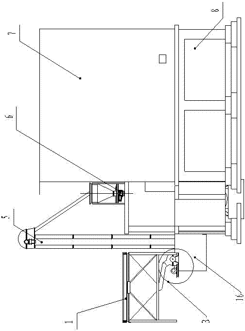 Re-combustion hot gas generating furnace