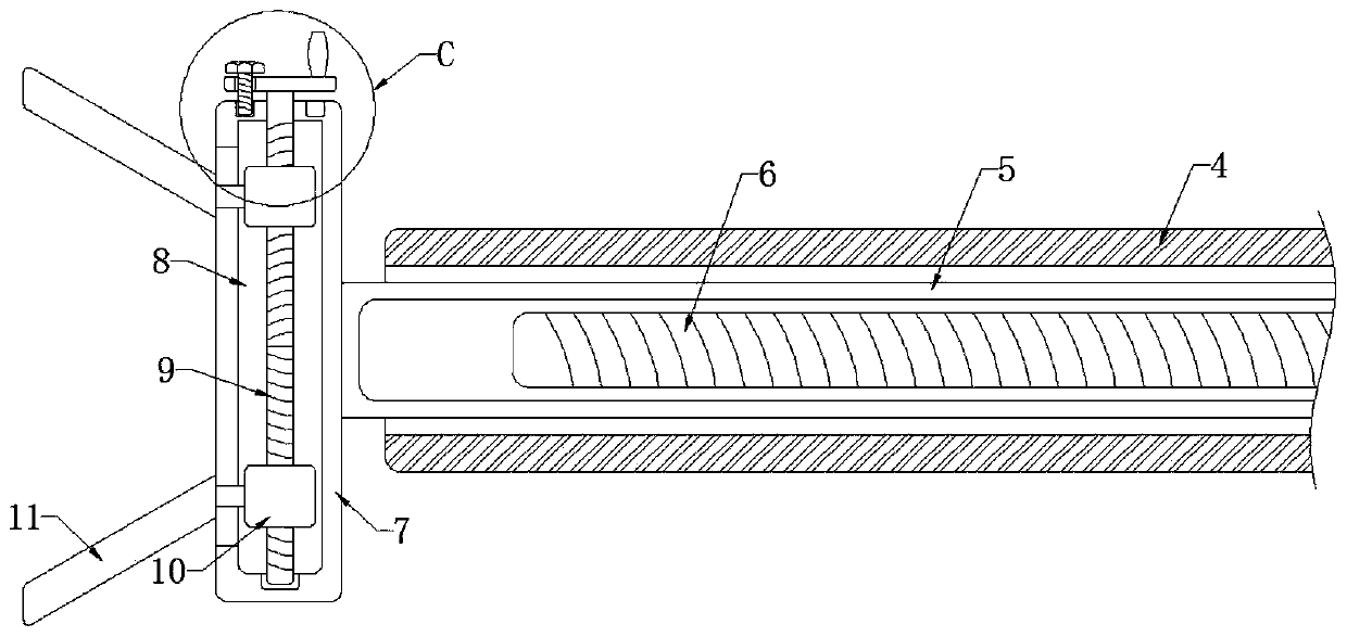 Nut riveting device for machining