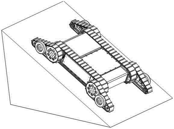 Autonomic barrier-crossing system for wheel-track transformer station inspection robot and control method thereof