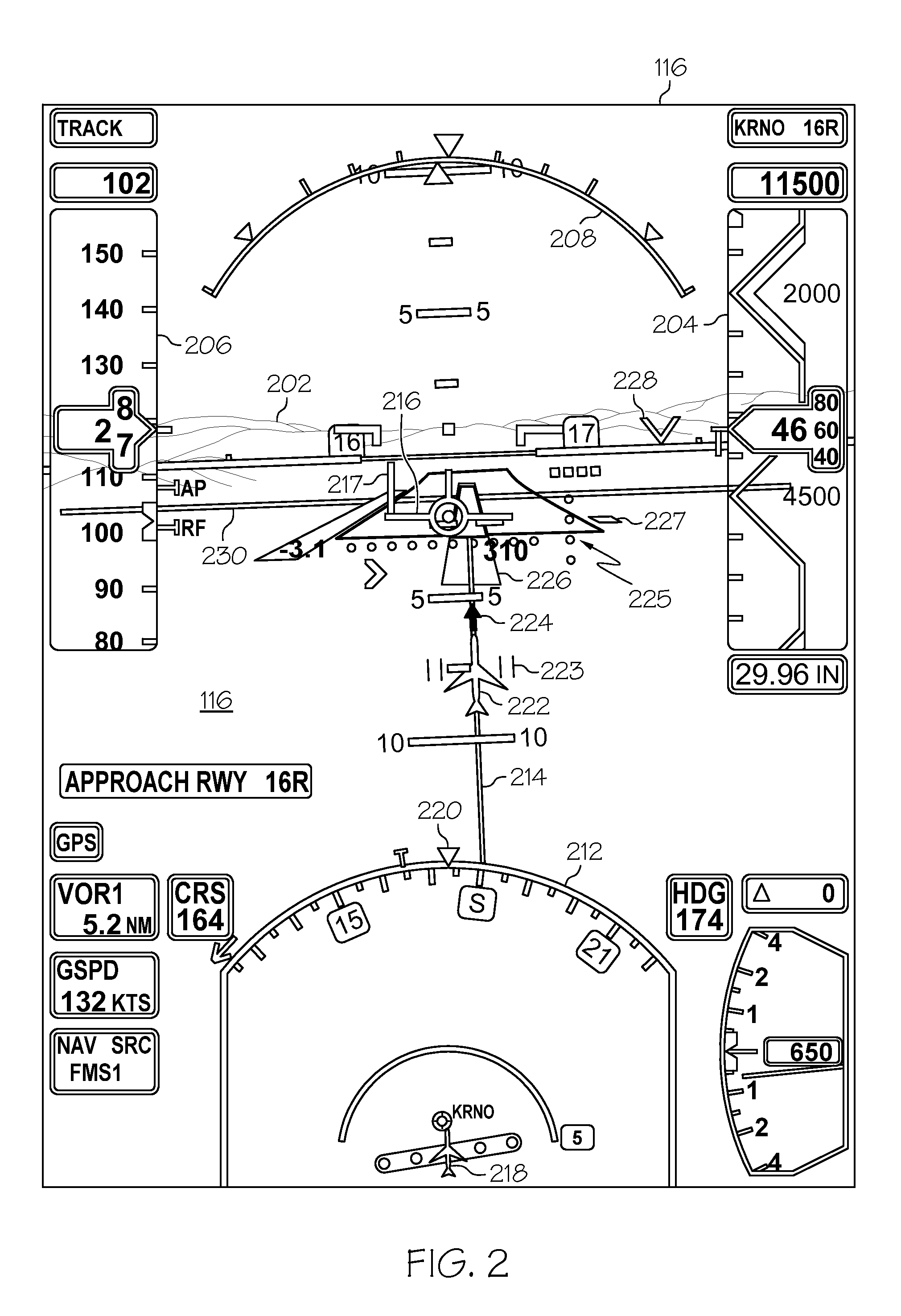 Aircraft synthetic vision system for approach and landing