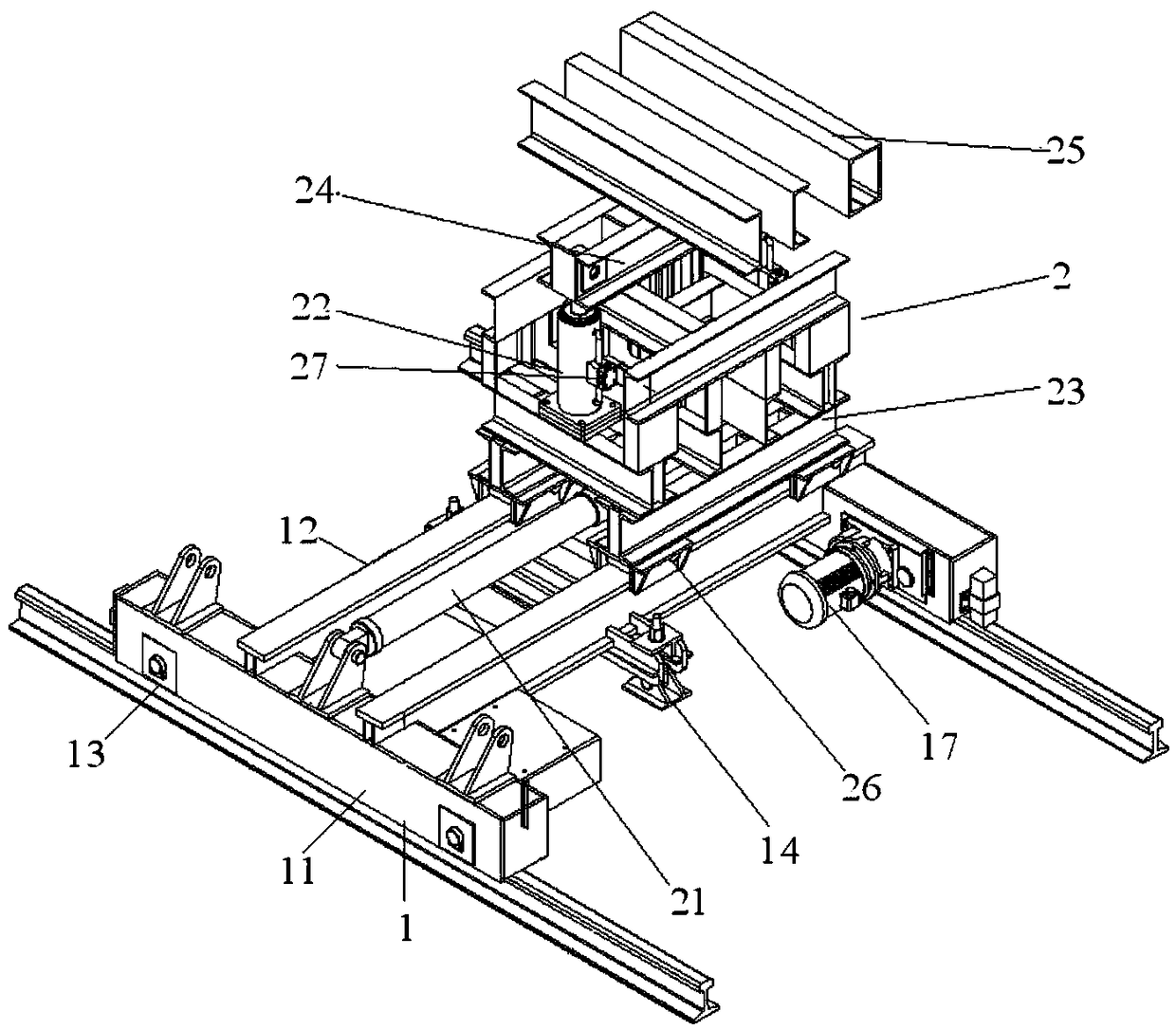 An automatic installation system for railway t-beam steel formwork