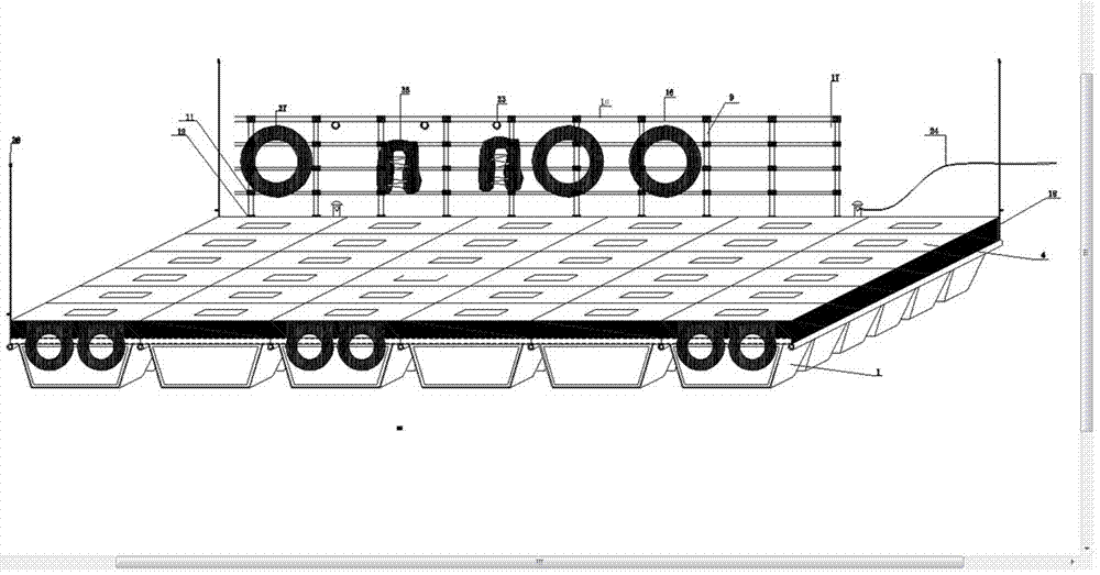 Combined type water working platform