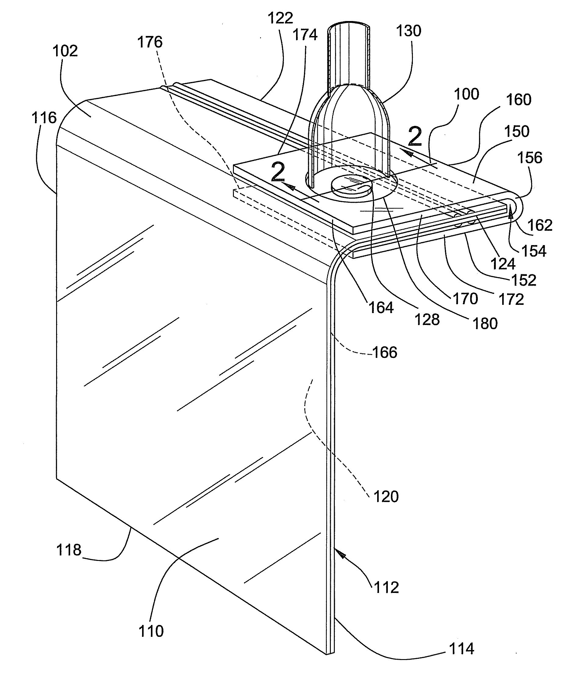 Device and method for evacuating storage bag