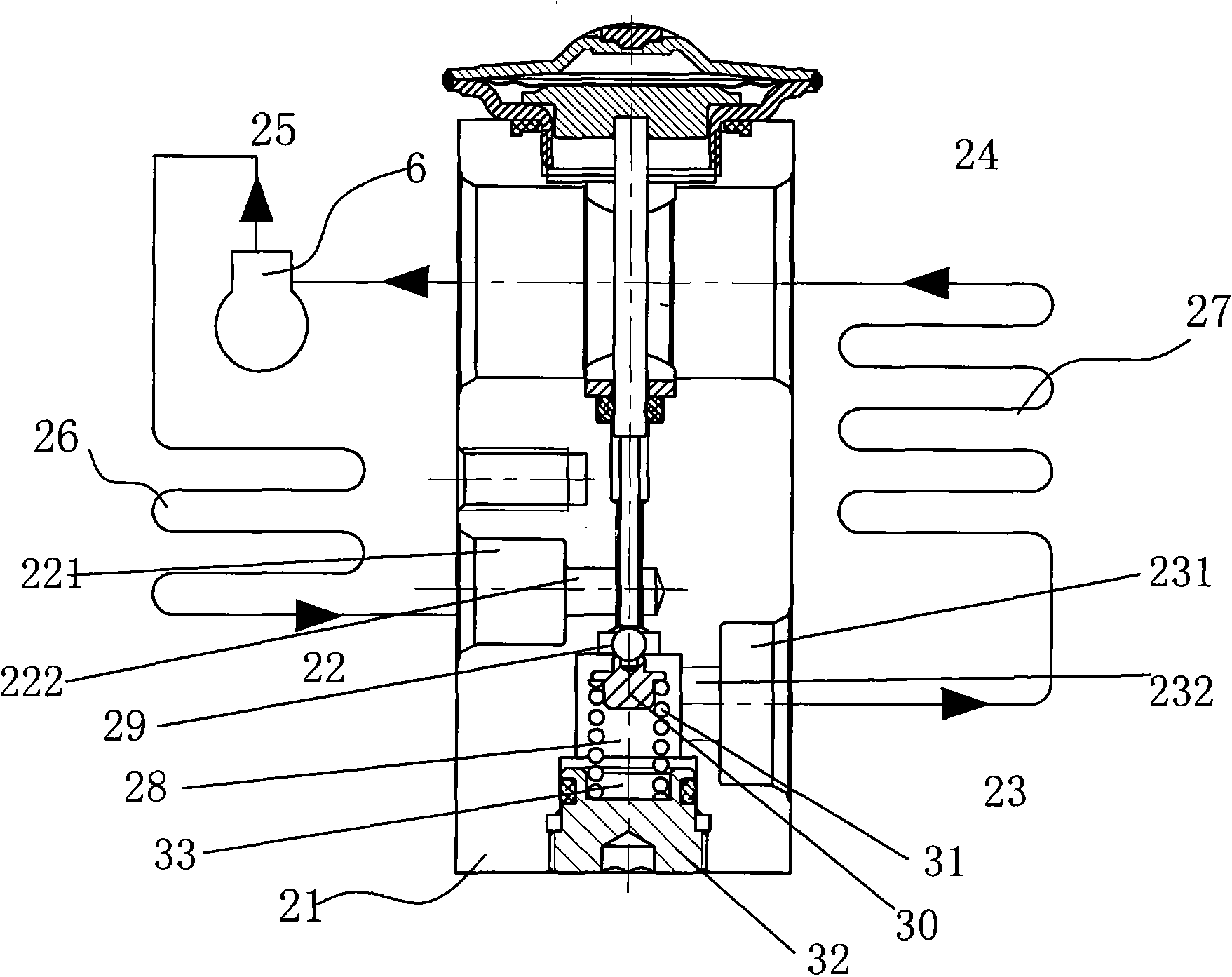 Thermal expansion valve