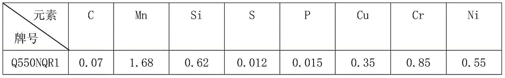 High-strength solid wire made of weathering resistant steel through gas shielded welding