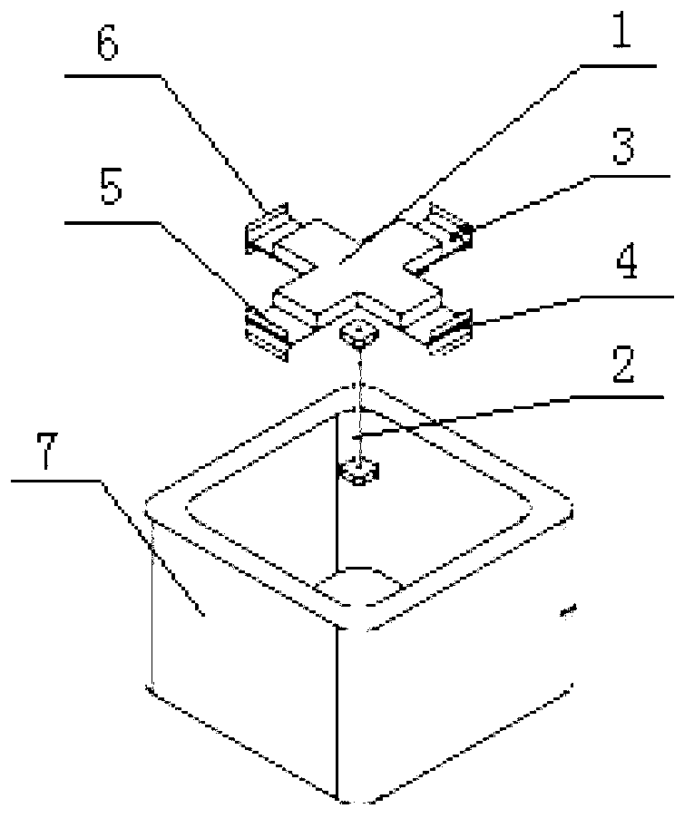 Double-axis flexible binding structure for micro-angle displacement platform