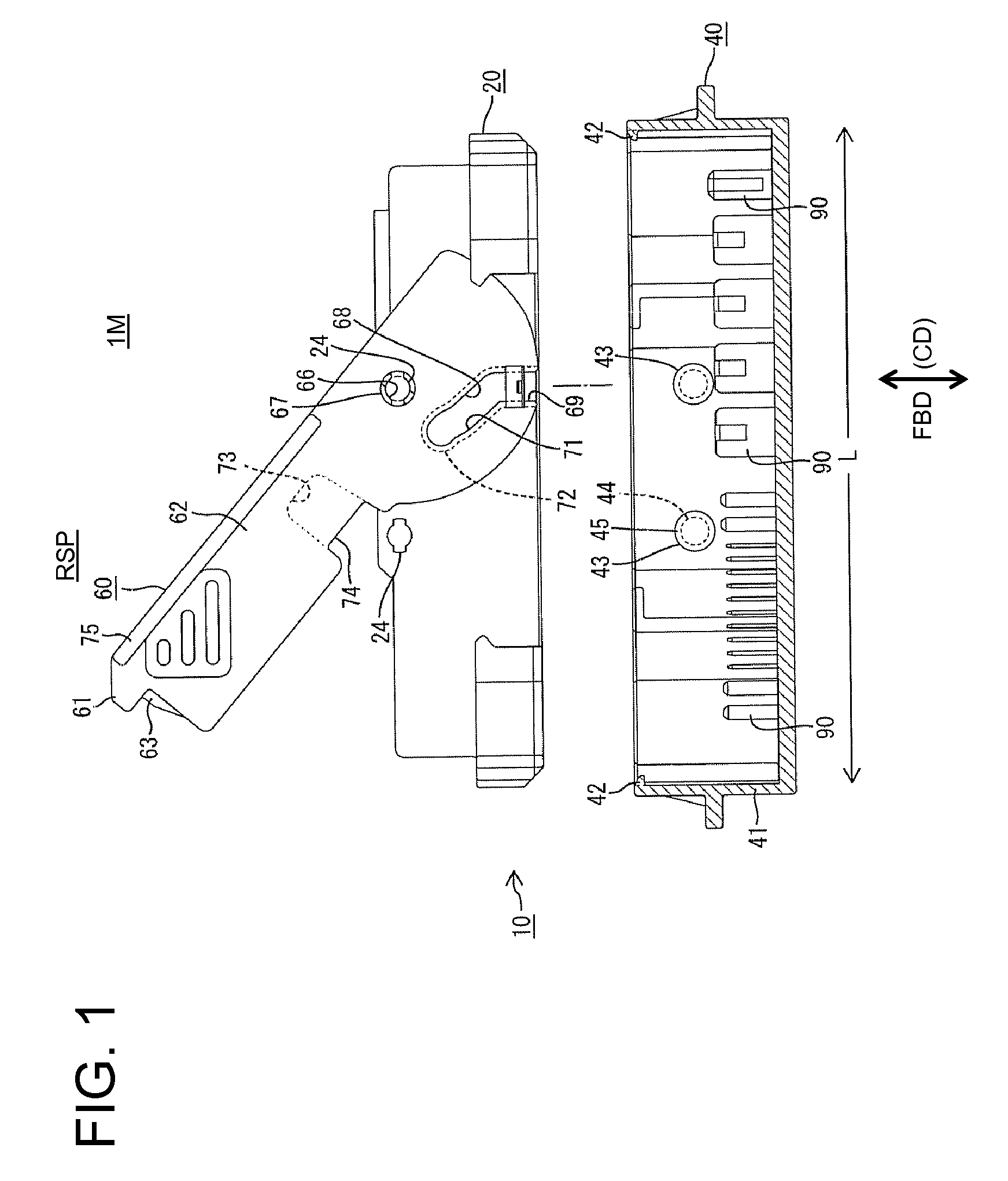 Lever-type connector and connector assembly