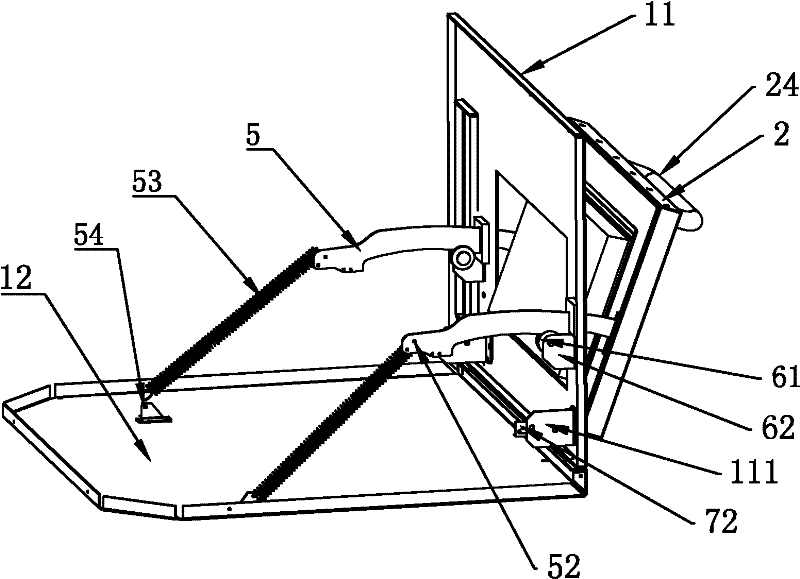 Fire door of microwave baking box