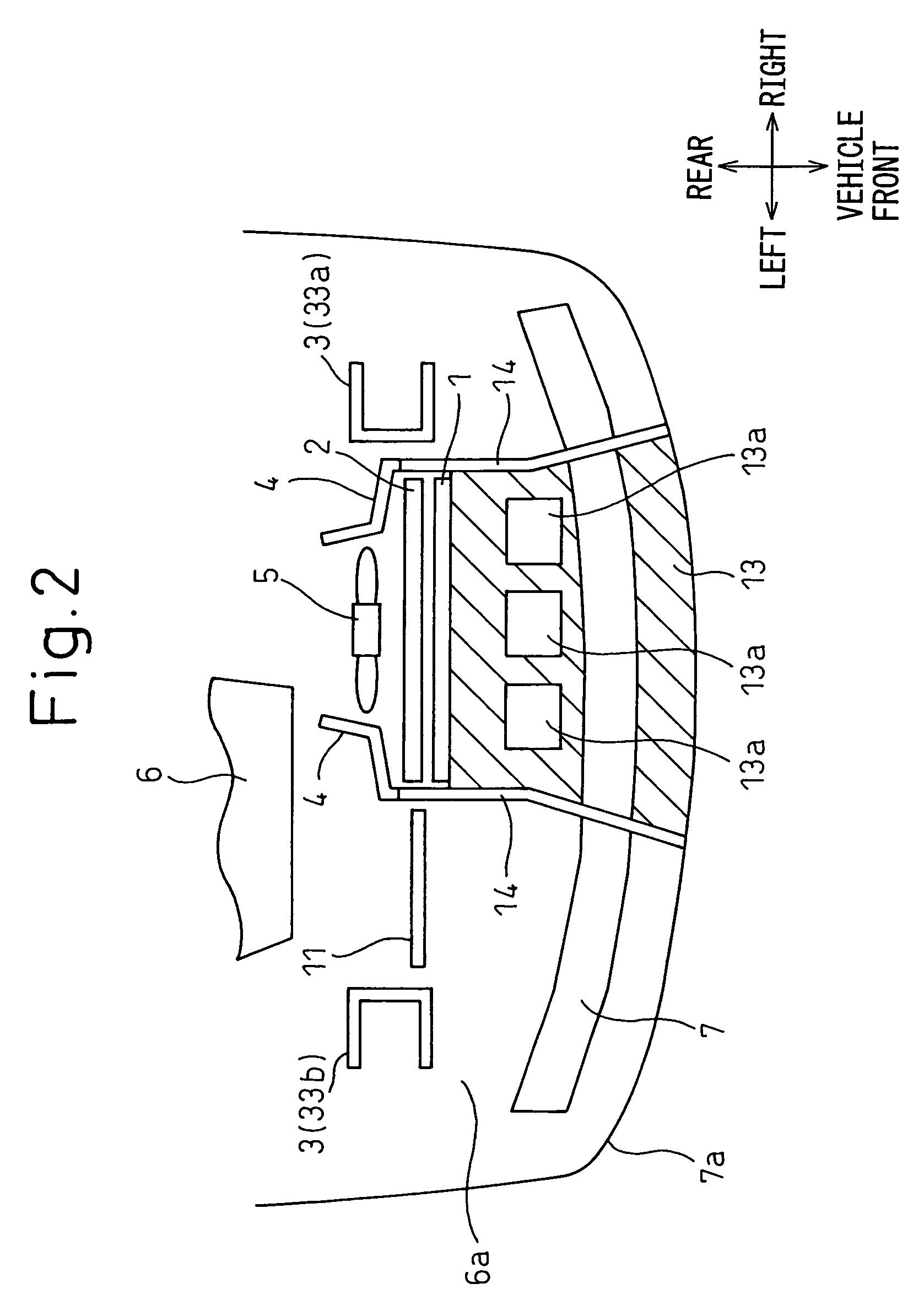 Front end structure of vehicle