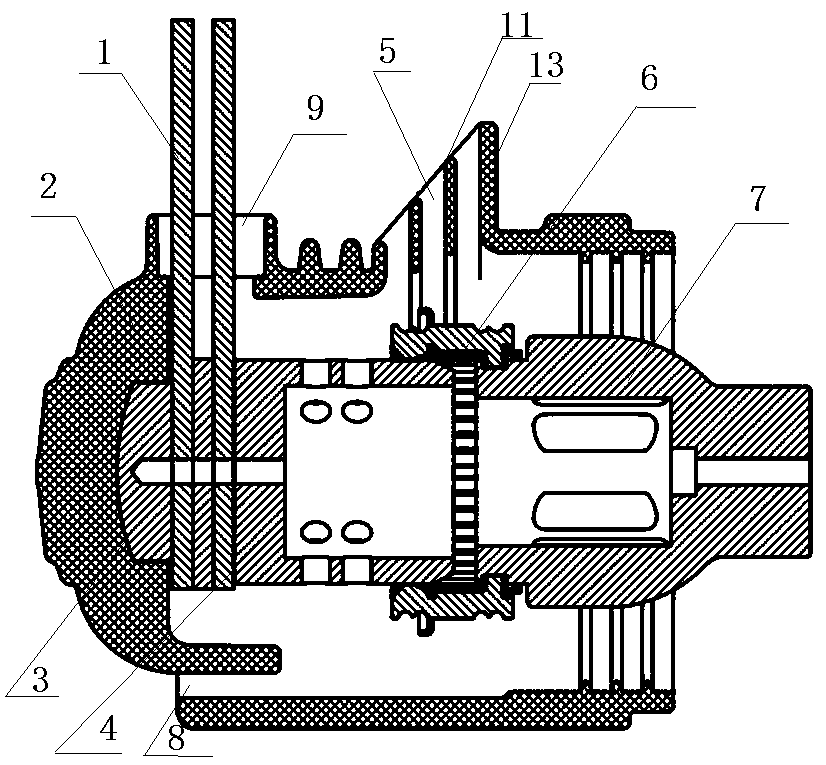 Contact box and switch cabinet using same