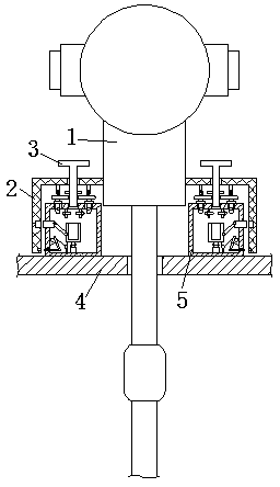 A magnetostrictive liquid level gauge for beverage processing interface level measurement