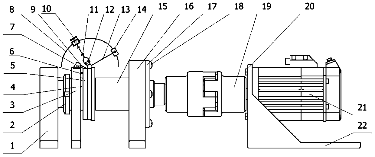 A ball bearing oil film thickness measuring device