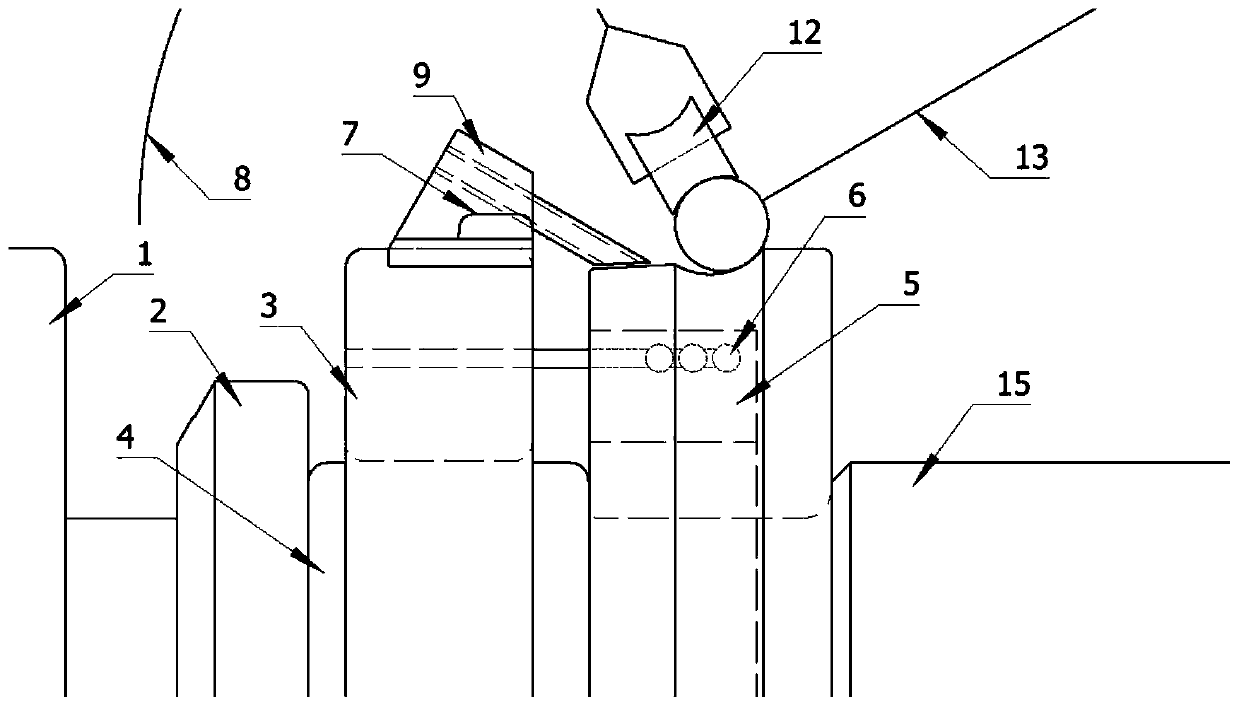 A ball bearing oil film thickness measuring device