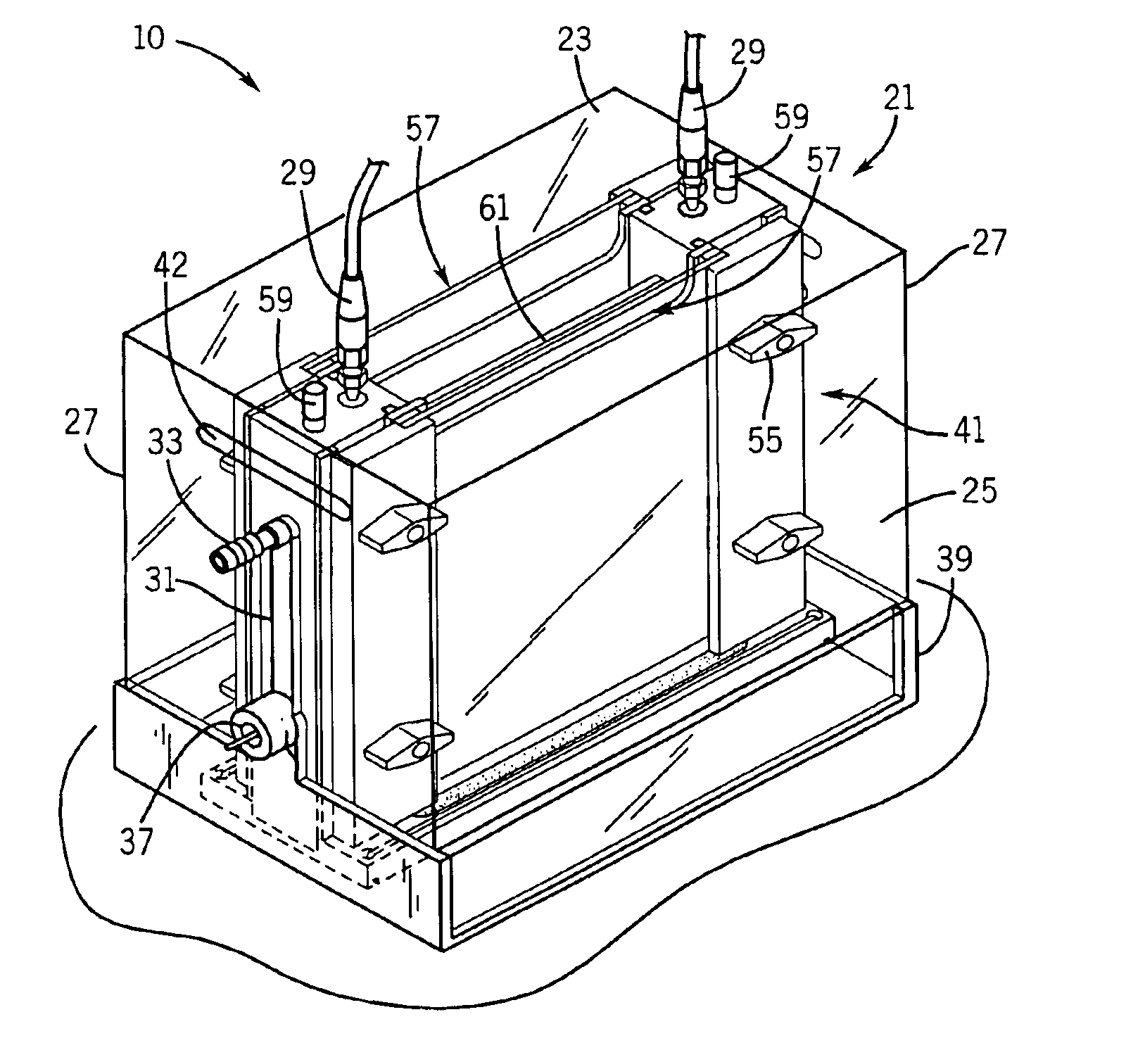 Vertical electrophoresis system