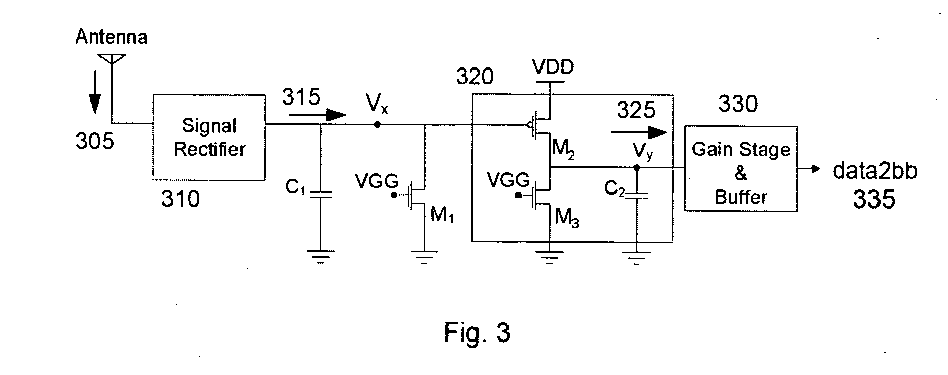 Envelope detection circuit for low power communication systems