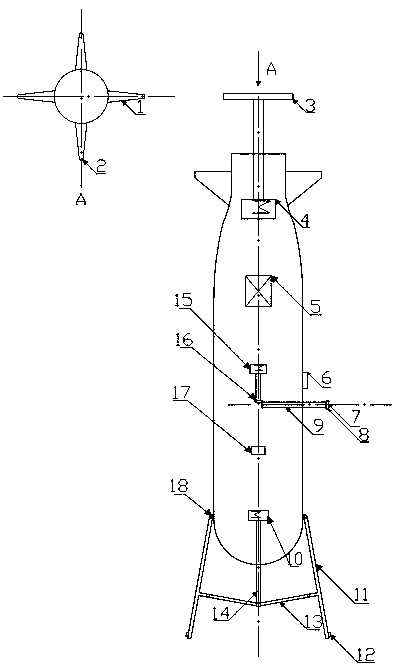 A composite detection underwater robot welding seam defect detection device