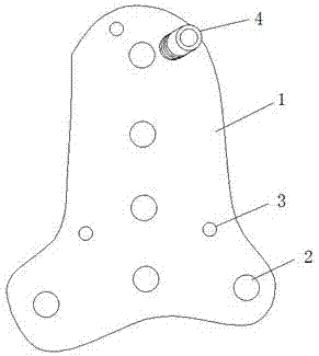 Posterior malleolus dissection and locking steel plate applicable to minimally invasive surgery