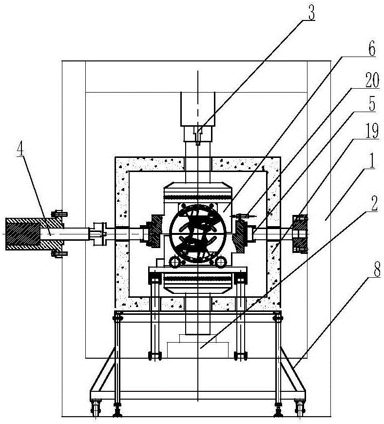 Angle-variable subzero-temperature direct shear apparatus for rock and test operation method