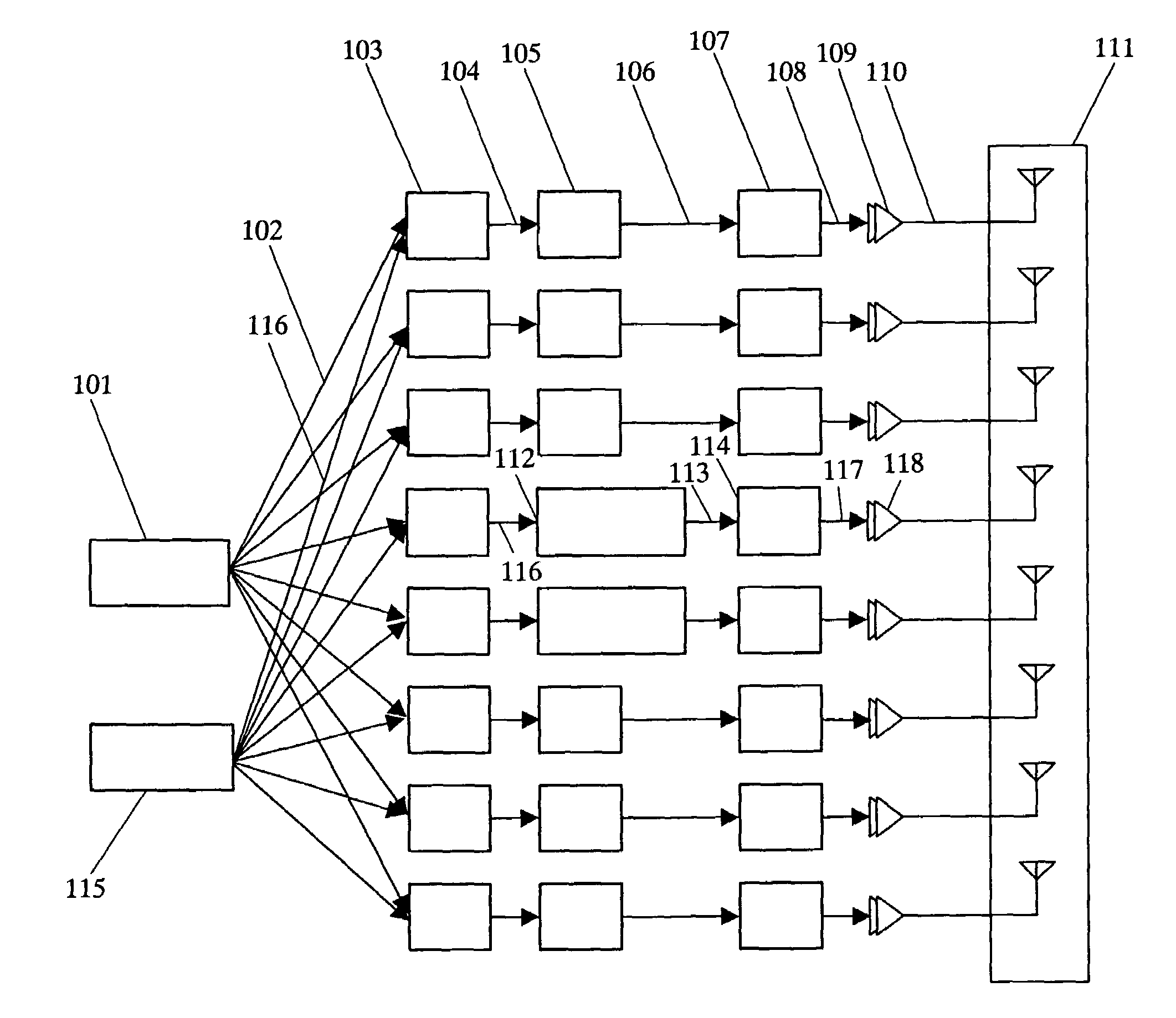 Array antenna apparatus utilizing a nonlinear distortion compensator circuit