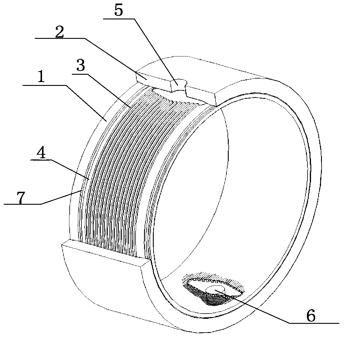 Cooling sleeve of liquid cooling electric motor