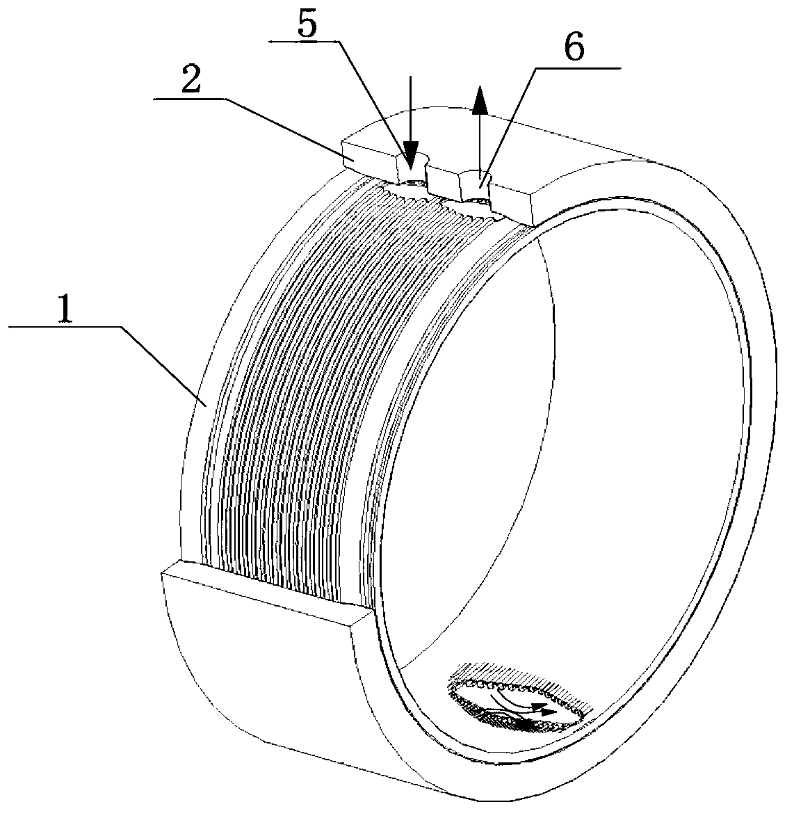 Cooling sleeve of liquid cooling electric motor