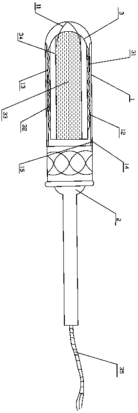 An analgesic applicator for intrauterine adhesion separation