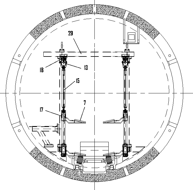 Automatic segment conveying system