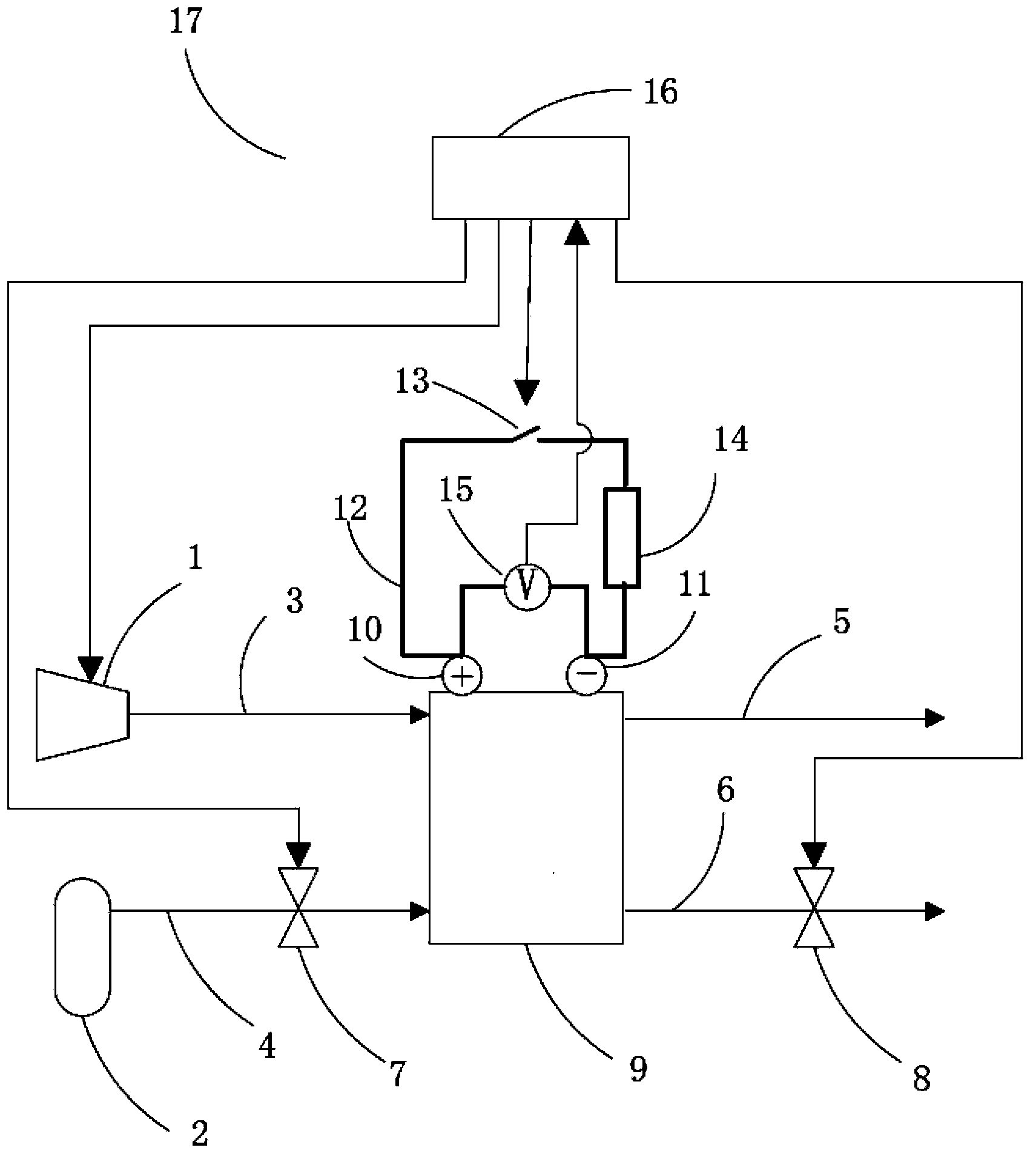 Fuel cell system, parking discharge control method and use of fuel cell system