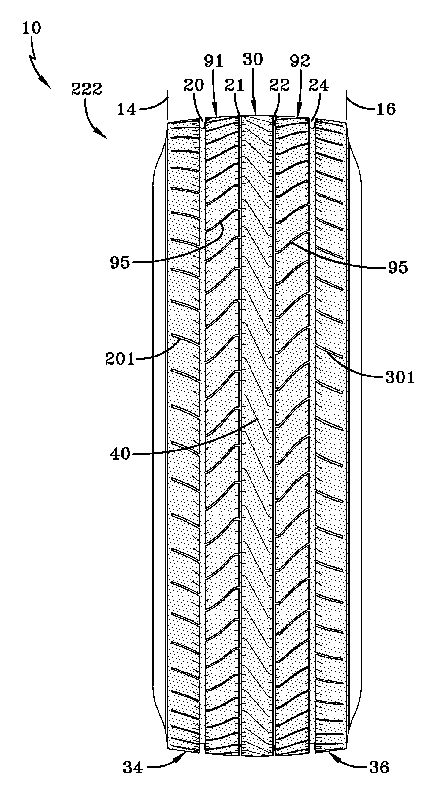 Tread for a pneumatic tire