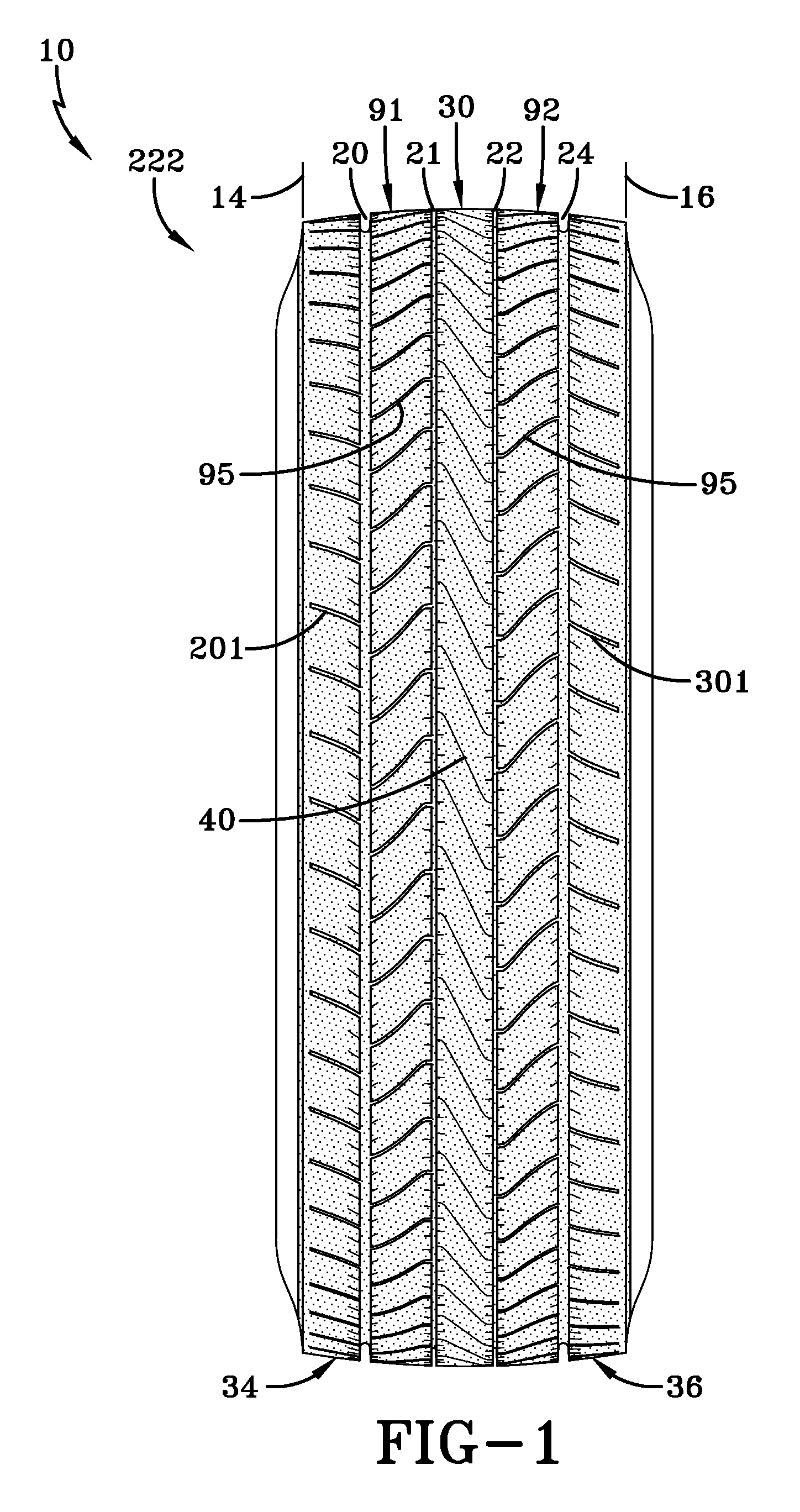 Tread for a pneumatic tire