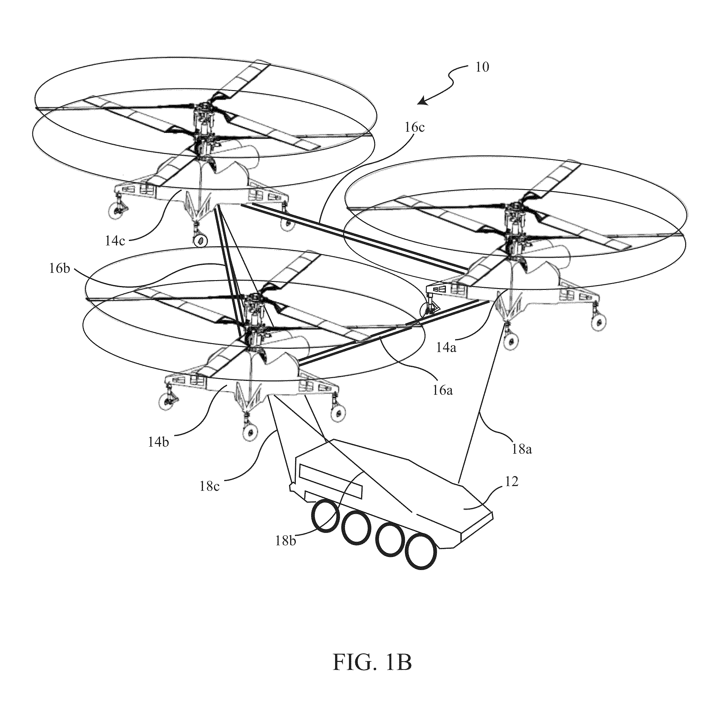 Co-operative, modular, unmanned, vertical lift cargo vehicles