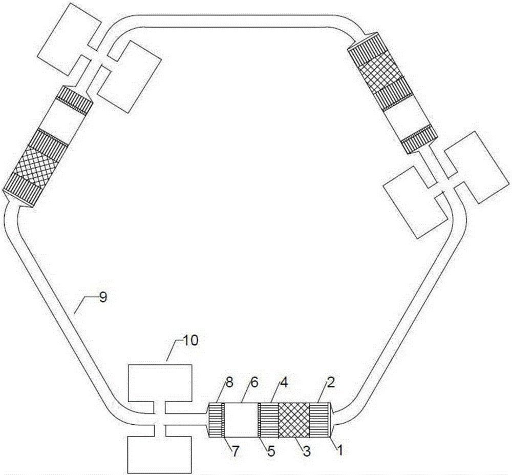 A traveling wave thermoacoustic engine system with multi-stage amplification of sound power