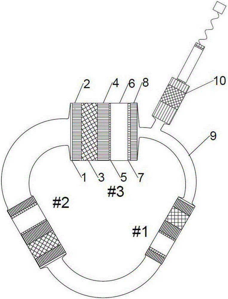 A traveling wave thermoacoustic engine system with multi-stage amplification of sound power