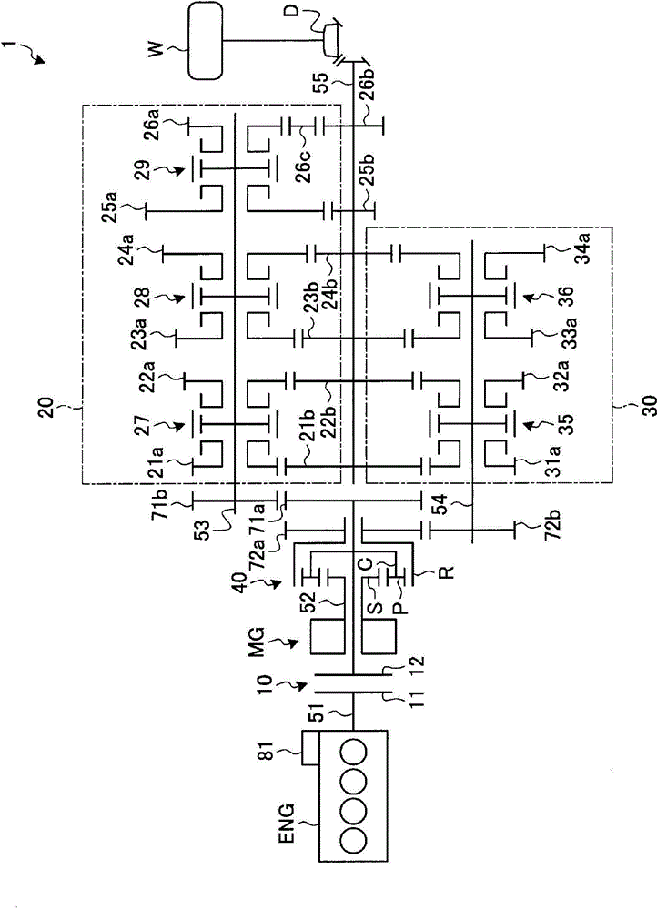 Hybrid system control device