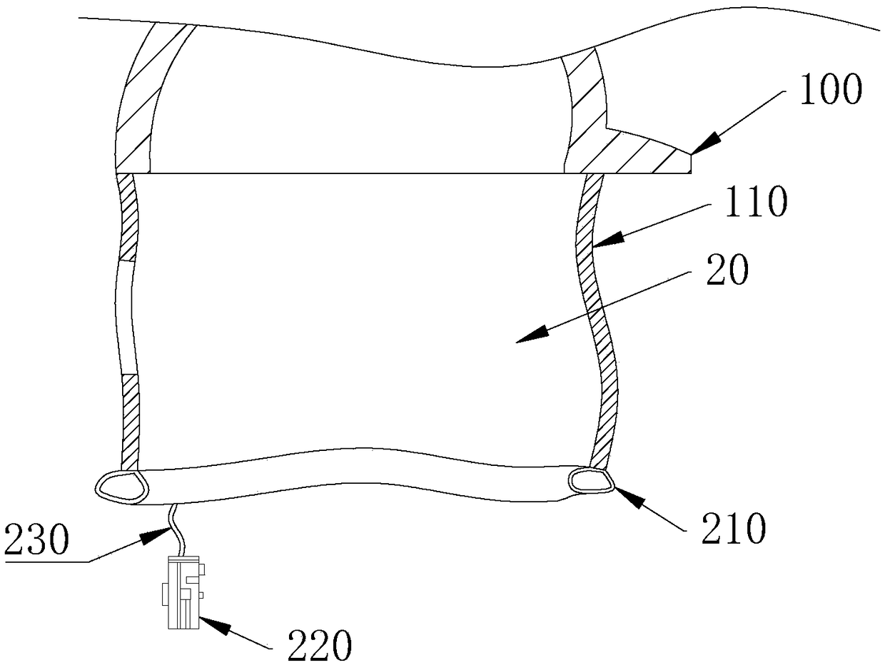 Buried self-helping respiring assistance assembly