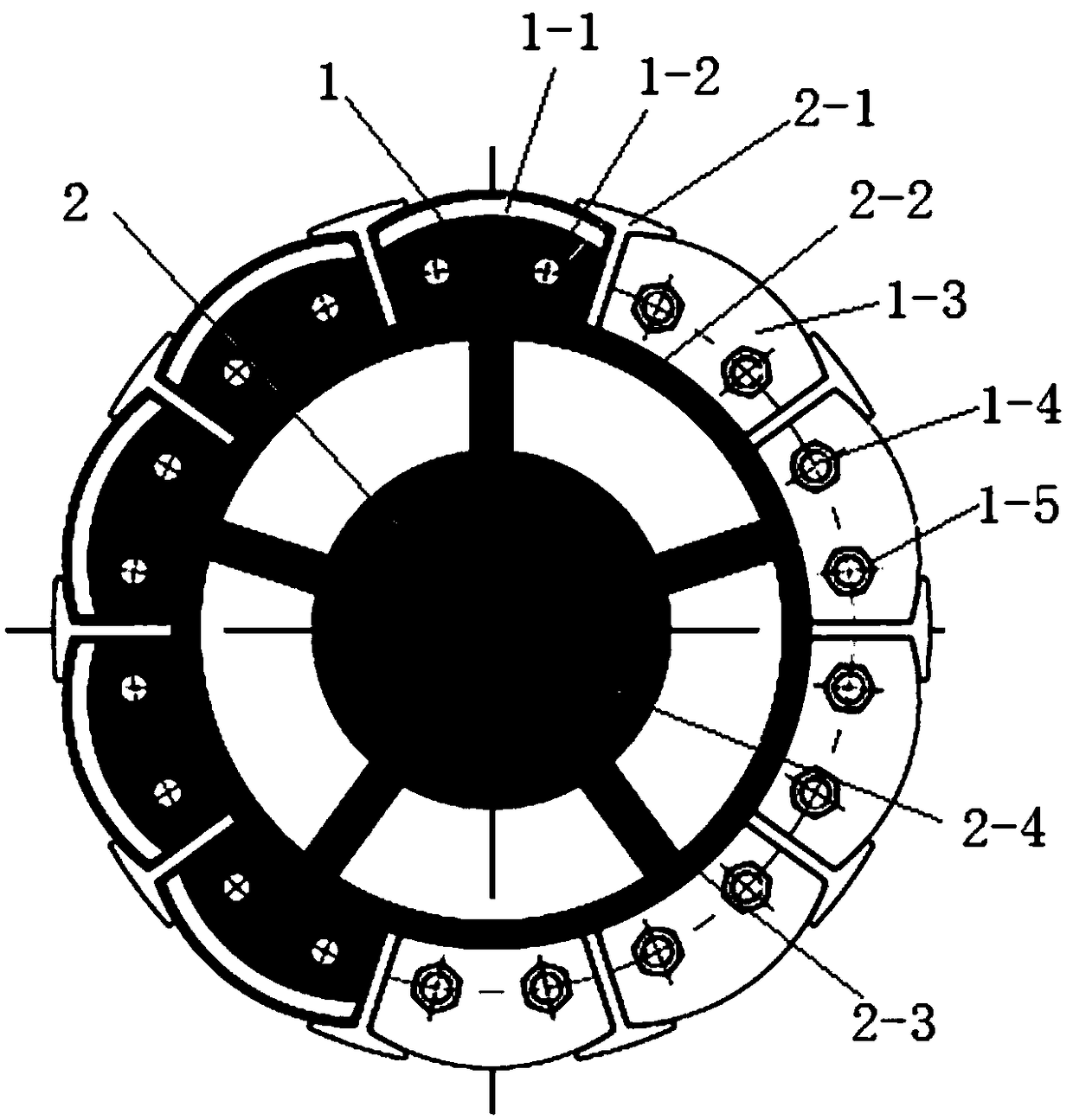 High-power permanent magnet motor rotor structure