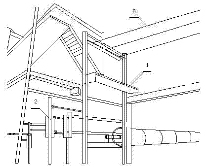 Bundle type dyeing machine with double-layer ball shaft bracket structure