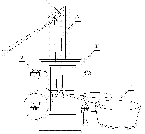 Bundle type dyeing machine with double-layer ball shaft bracket structure