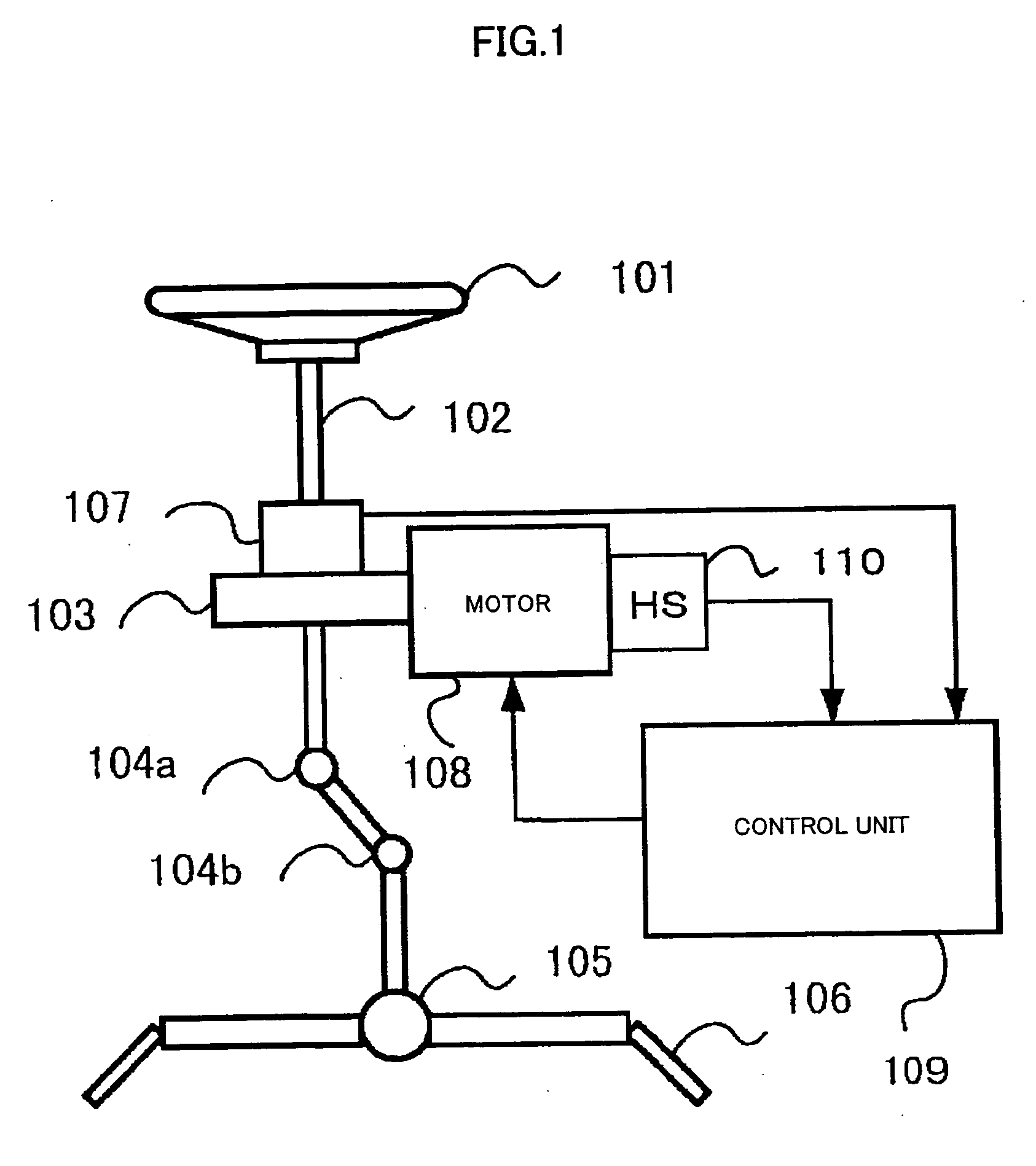 Control unit for electric power steering apparatus